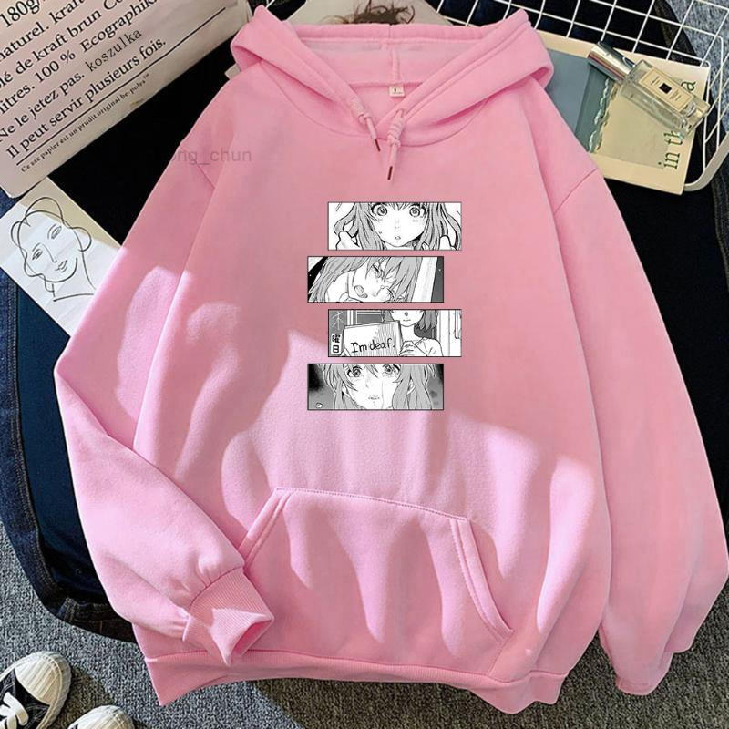

& Women's Hoodies Sweatshirts Anime A Silent Voice Harajuku Manga Koe No Katachi Vintage Winter Women Hoodie Shouko Streetwear Female Tops, 22279-8e