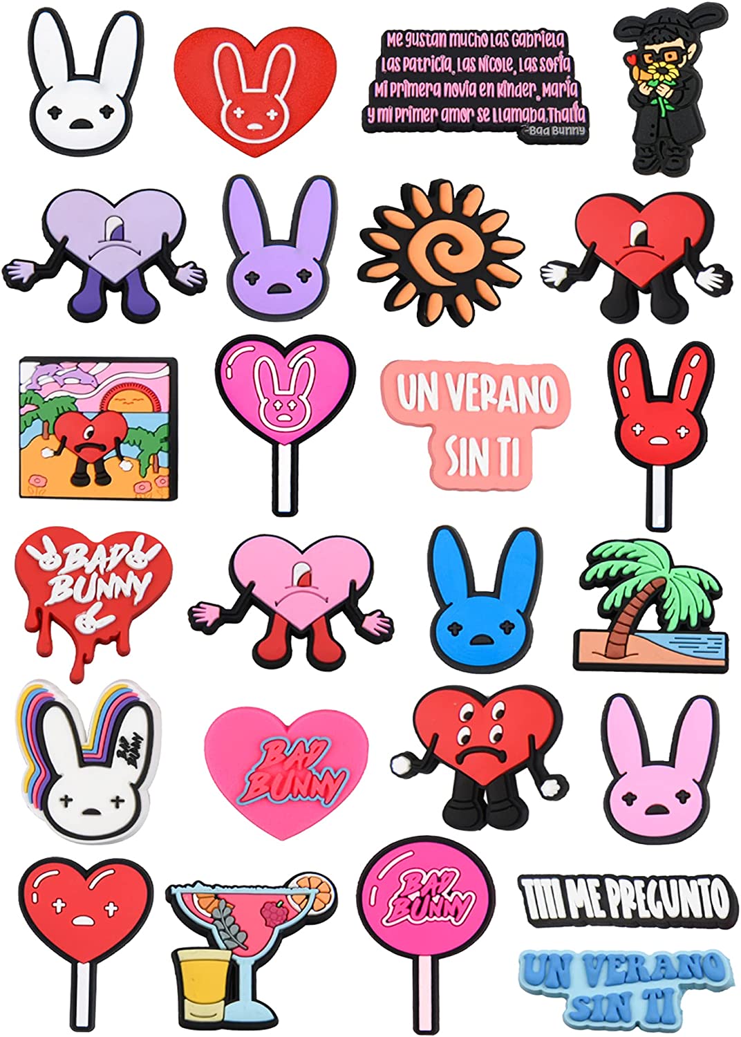 

Shoe Parts Accessories Shoes texas croc charms pvc soft rubber shoecharms buckle cartoon garden shoe decoration brithday party gift Randomly Sended Style