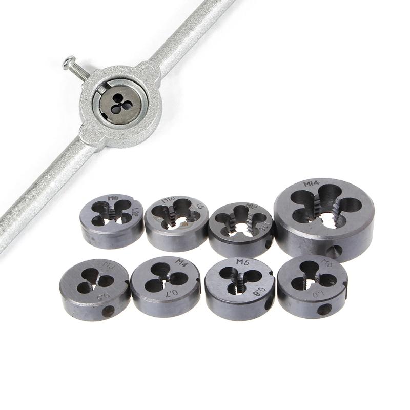 

Professional Hand Tool Sets High Hardness Threading Circular Die M3-M14 Wrench HSS Thread Tools Alloy SteelProfessional