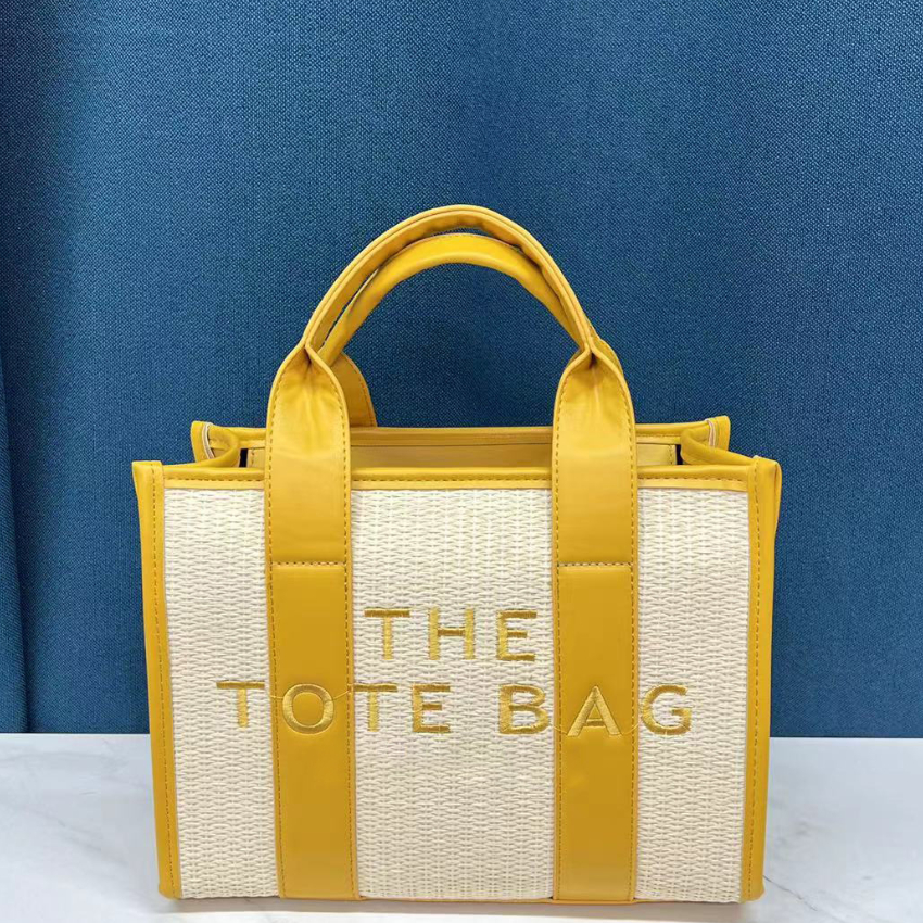 New Designer Tote Bag Personality Summer Woven Messenger Bags Lady Simple and Fashionable Shoulder Bag with Logo European and American