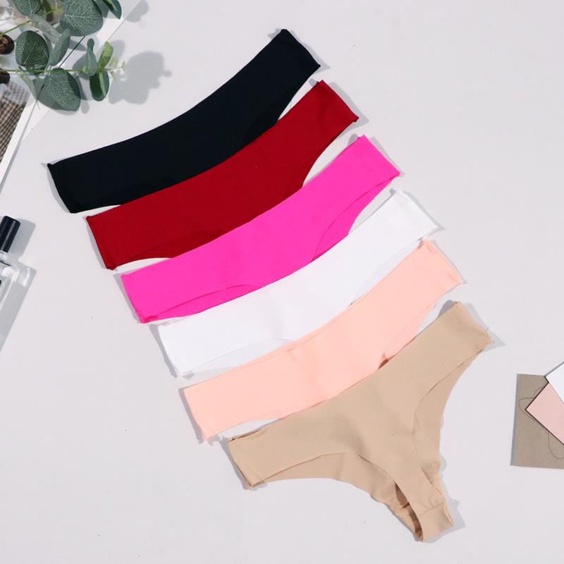 

Silk Sexy Women Thongs G String Seamless Panties Low-rise Ladies T-back Comfortable Lingerie For Female Underwear, Pink 1