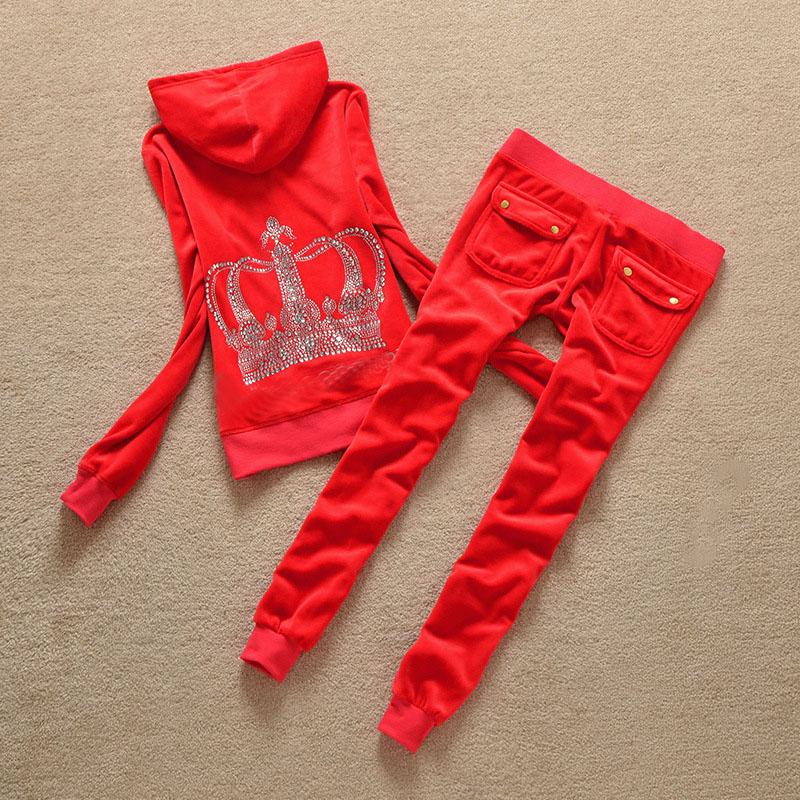 

Women' Two Piece Pants Woman 2022 Fashion Spring/Autumn 2 Set Women Jacket Diamond Zipper Sweatshirt With Pockets Tracksuit SuitsWomen, Black