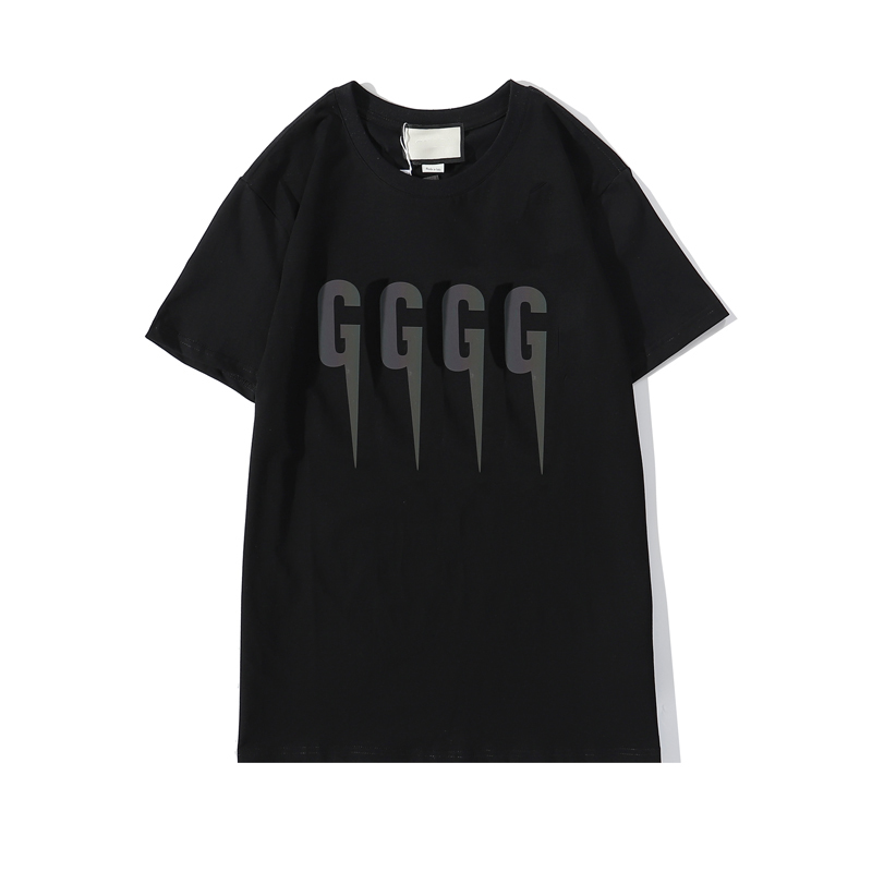 

Women' T -Shirt Tide Brand 2022 Online Celebrity Summer New Lightning Short Social Female Spirit Guy Couple Printed Half Sleeve Tide, White