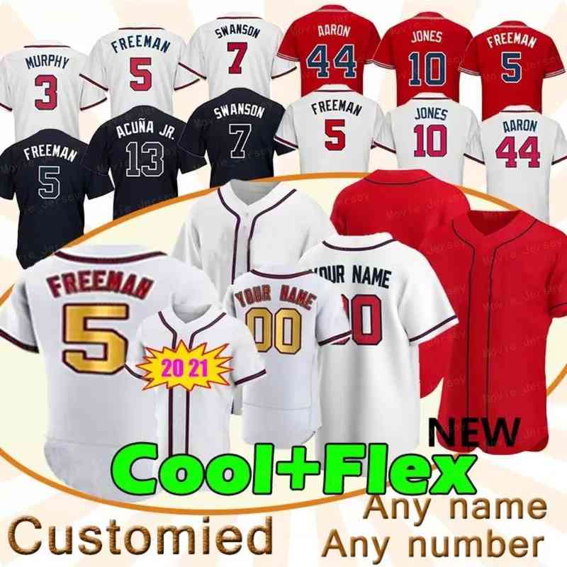 

Freddie Freeman Jersey Ronald Acuna Jr. Jorge Soler Austin Riley Joc Pederson Max Fried Dansby Swanson Ozzie Albies Chipper Jones Anderson Rosario Baseball, Men