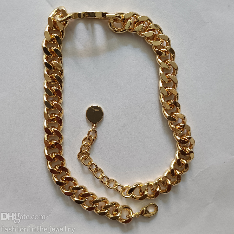 

Designer Jewelry Choker fashion necklaces Gold platinum chain chokers for women Anniversary trendy charm Letter pendant adult thick necklace and bracelet set