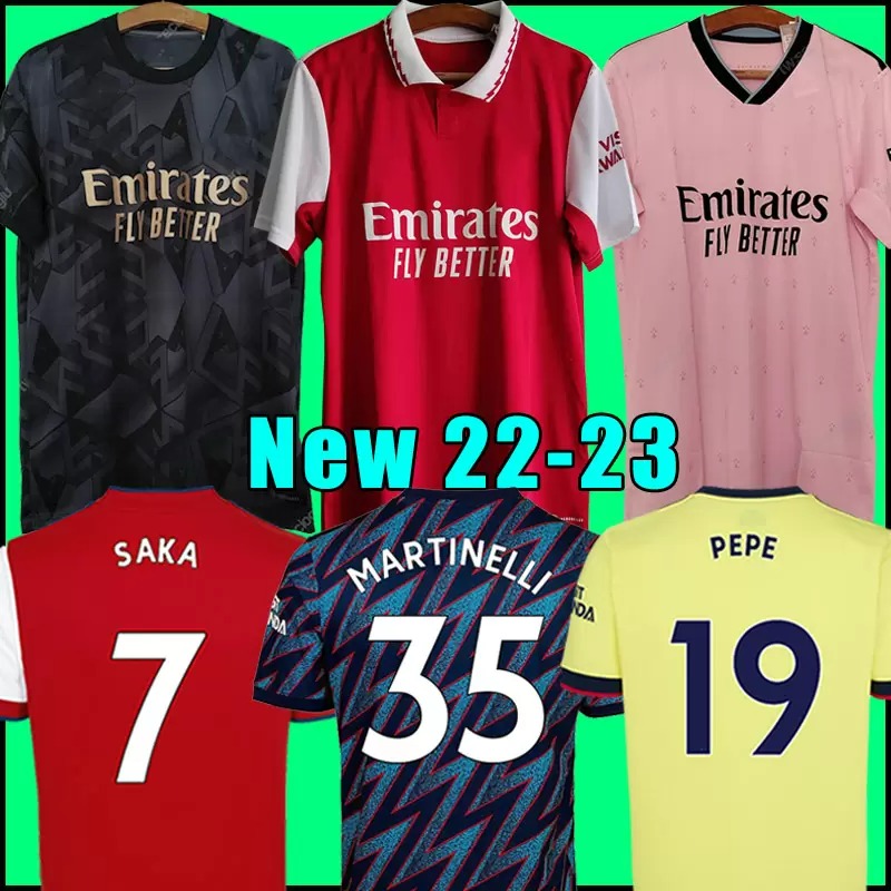 

21 22 23 PEPE SAKA jerseys Fans Player version Gunners ØDEGAARD THOMAS WILLIAN NICOLAS TIERNEY SMITH ROWE ARSen 2021 2022 2023 soccer football shirt Men + Kids kit, 22/23 men home + patch