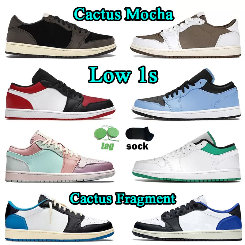 

Mens Low Sneaker Jumpman 1 Basketball Shoes Women Men J1 Big Size 12 Tv x Fragment UNC Blue Black Royal emerald Reverse Dark Mocha Green Toe Sneakers Outdoor Trainers, D48 36-45