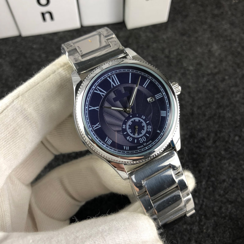 

designer mens watches Luxury men watch Top brand 40mm small dial works leather strap Stainless Steel band wristwatches for man gift reloj de lujo montre de luxe