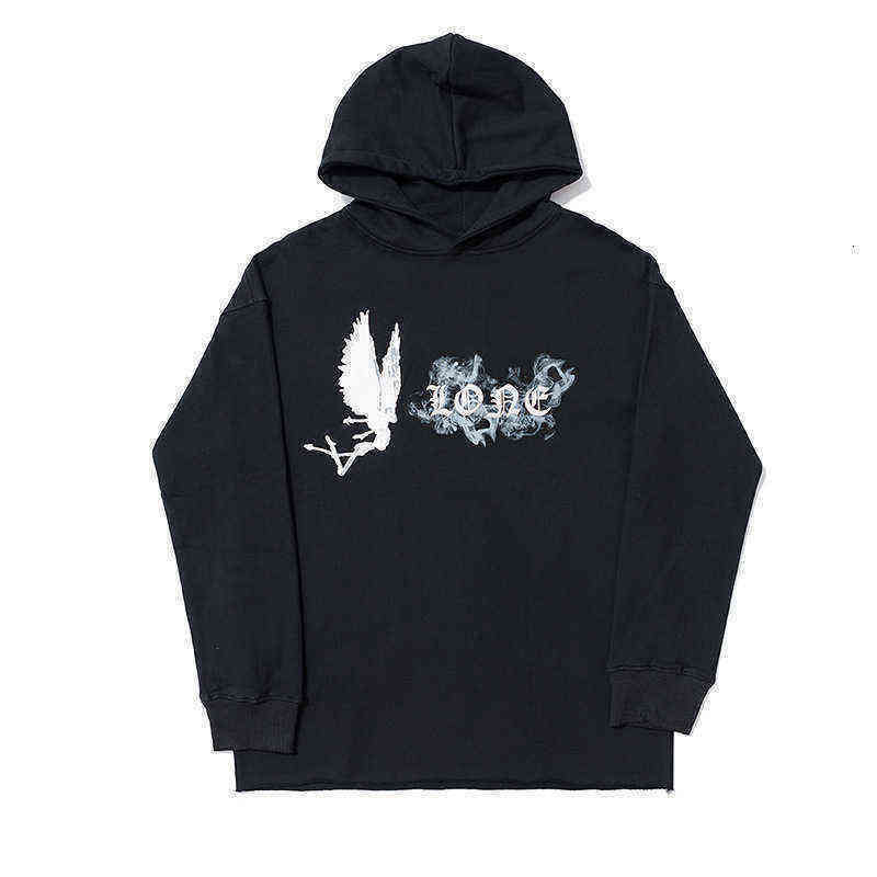 Trendy Washington Limited Vlones Fog Angel Street Casual Hip Hop Big V Smoke Pull à capuche pour hommes et femmesKWFK