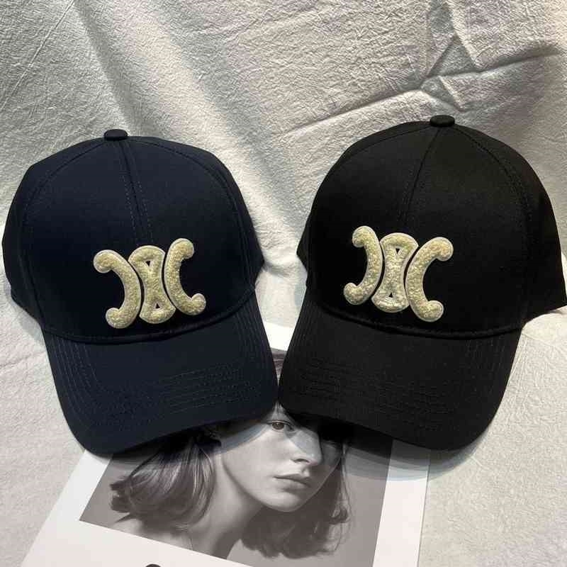 

Ball Celins Caps 2022 Designer New Arc de Triomphe baseball cap women's summer net red sunscreen leisure versatile Korean embroidered duck tongue cap men's, Navy