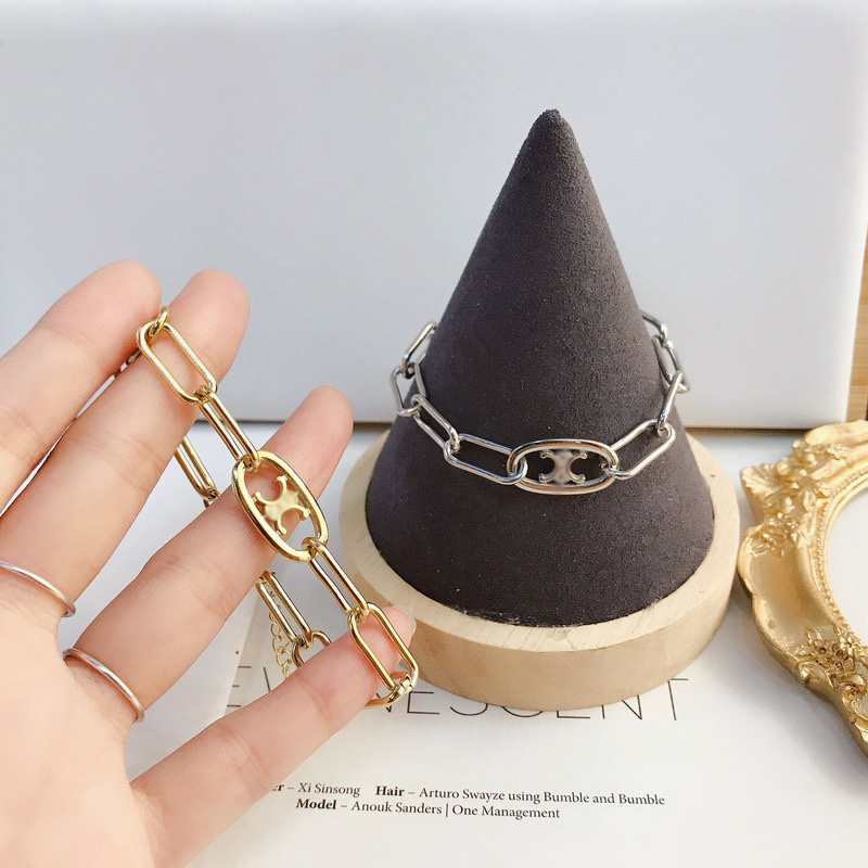 

New Style Bracelets Women Bangle Designer Jewelry Crystal 18K Gold Plated 925 Silver Plated Stainless steel Wristband Cuff Chain Wedding Lovers Gift L094