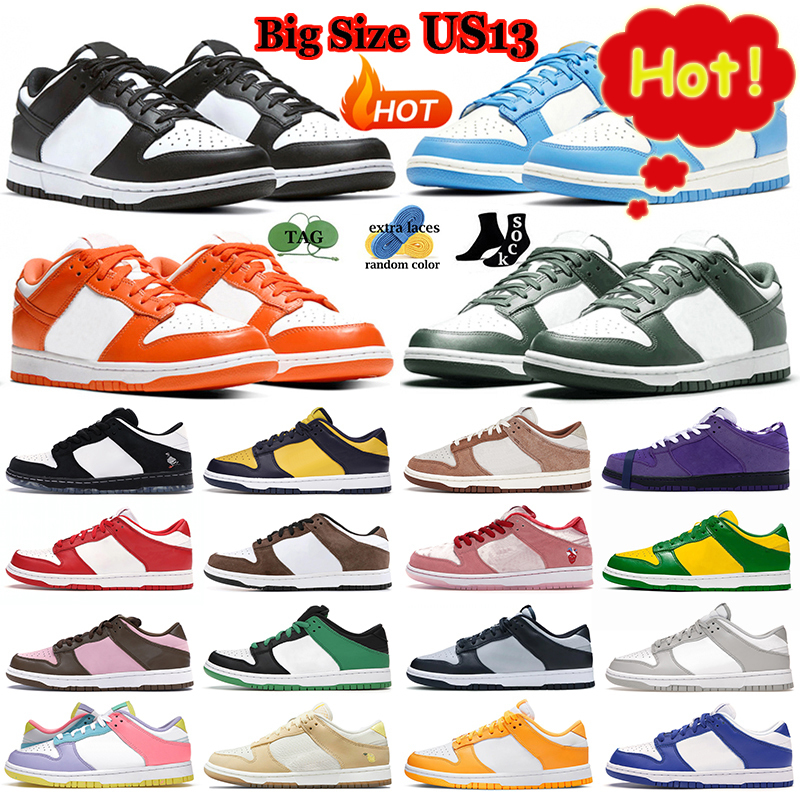 

Big 2022 Size US13 panda casual shoes for women men Black White Coast UNC Sail Team Green Court Purple mens trainers outdoor sports sneakers, Barley paisley