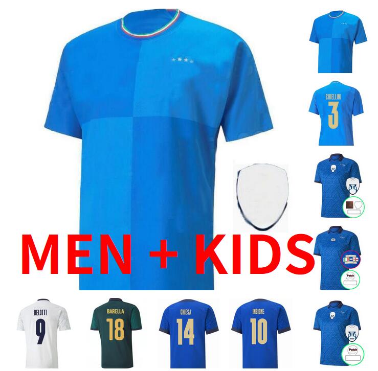 

2021 2022 2023 VERRATTI CHIESA BARELLA soccer Jersey home 22 23 JORGINHO ITALYS SHAARAWY BONUCCI INSIGNE BERNARDESCHI Italia men kids kit youth boys FOOTBALL SHIRTS, 21/22