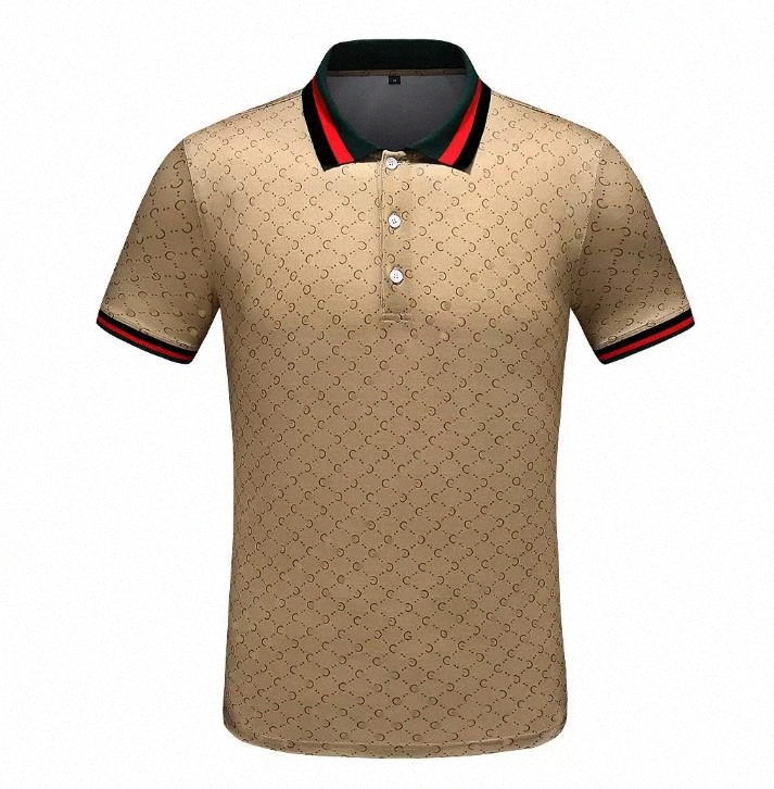 

Designer Mens Tee polo letter tshirts crease resistant breathable T-shirt lapel commercial fashion casual print high-end POLO short sleeve M-3XL o27U#