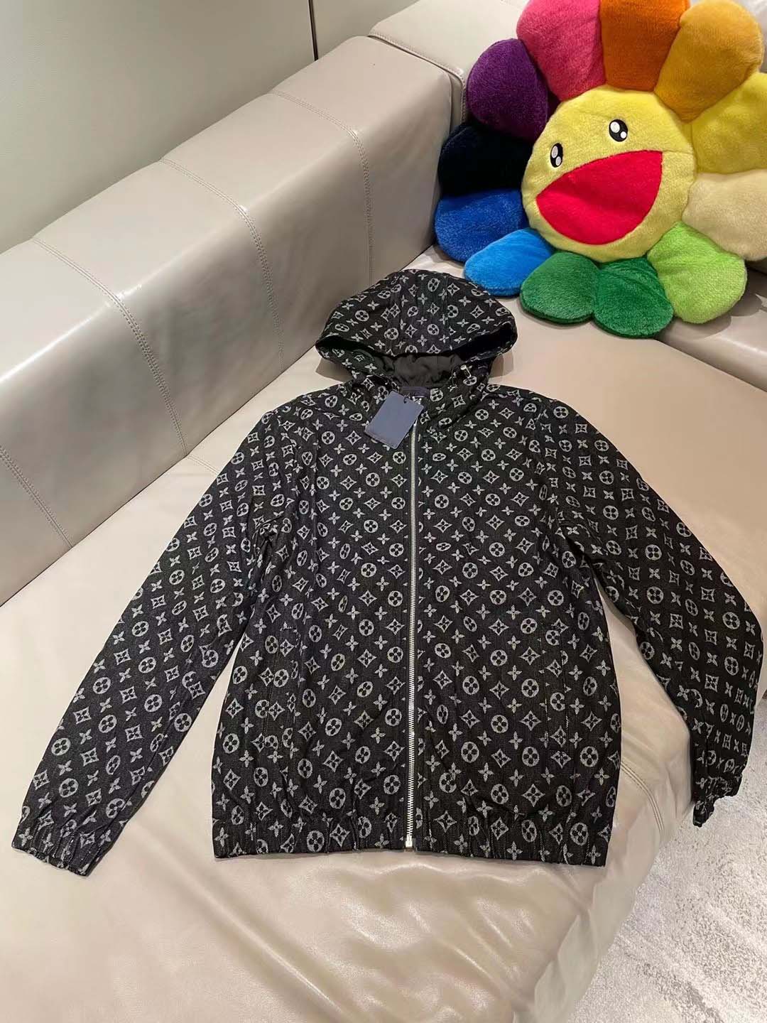 

Mens brand Designer Jackets Fashion Men Women Denim Jacket Casual Hip Hop luxury Jackets Clothing Size M, Black