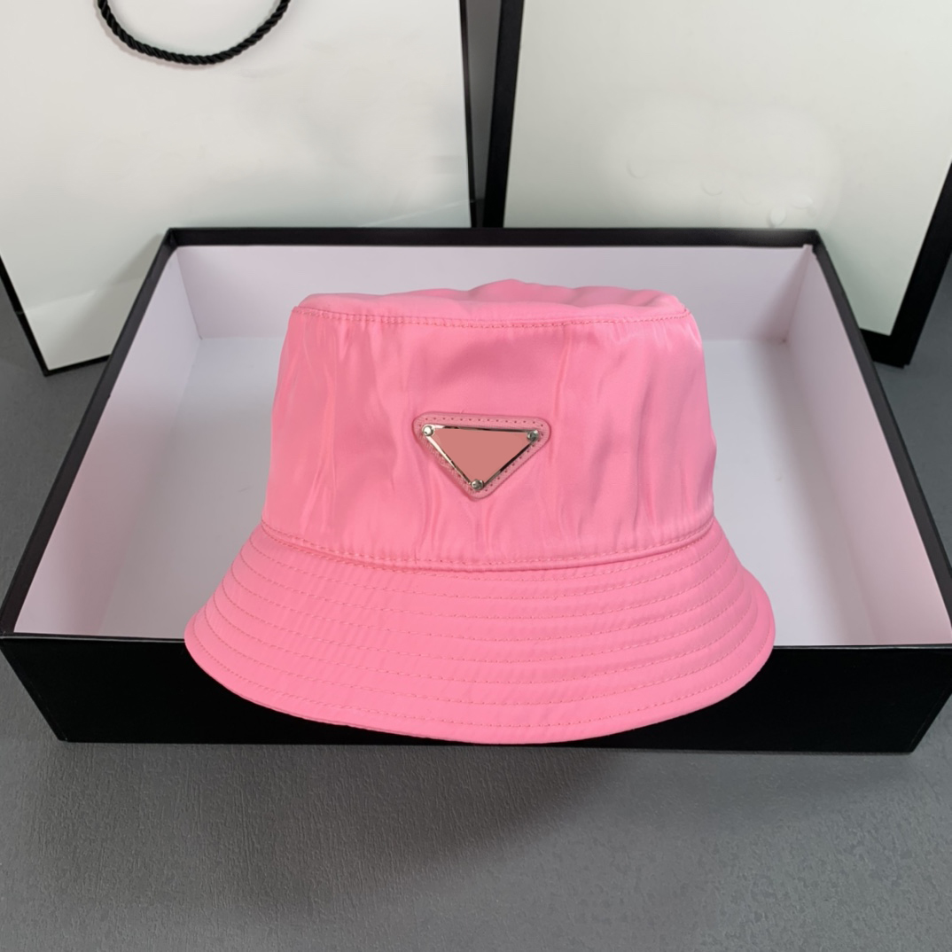 

Designer Women Wide Brim Hats Summer Six Color Fish Hat Hip-hop Street Fashion Luxury P Triangle Men, Pink