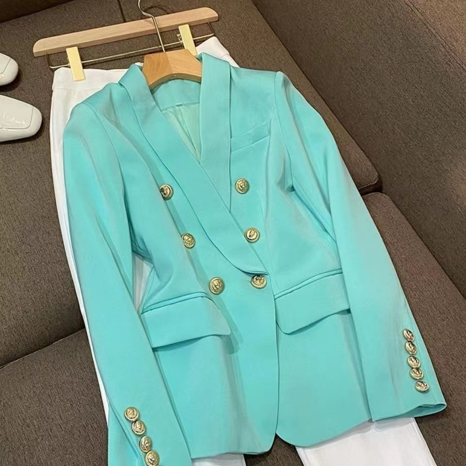 B108 slimfit mode 2022 luxe reine fête printemps Collection Texure motif veste formelle femmes élégantes porter Blazer Cocktail