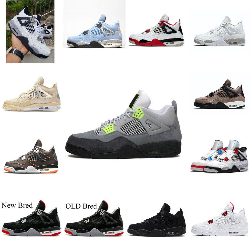

Mens 4s Basketball Shoes for University Blue Black cat White Oreo Fire Red 5s Raging Bull Stealth What the Anthracite Sports trianers2022