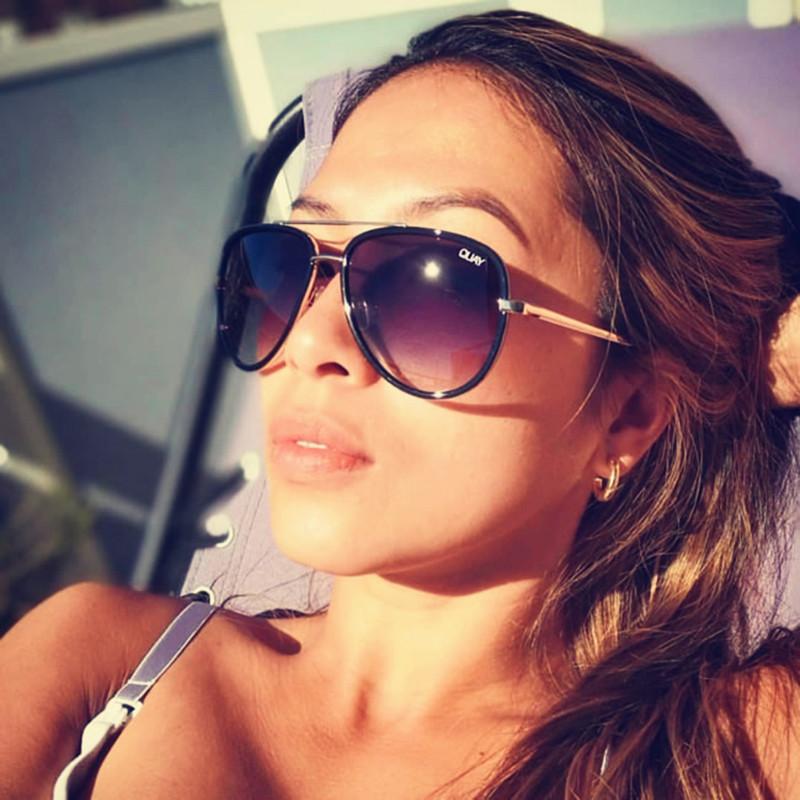 

Sunglasses Fashion ALL IN Women Mirror Quay Shades Brand Designer Gradient Pilot Female Travelling EyewearSunglasses