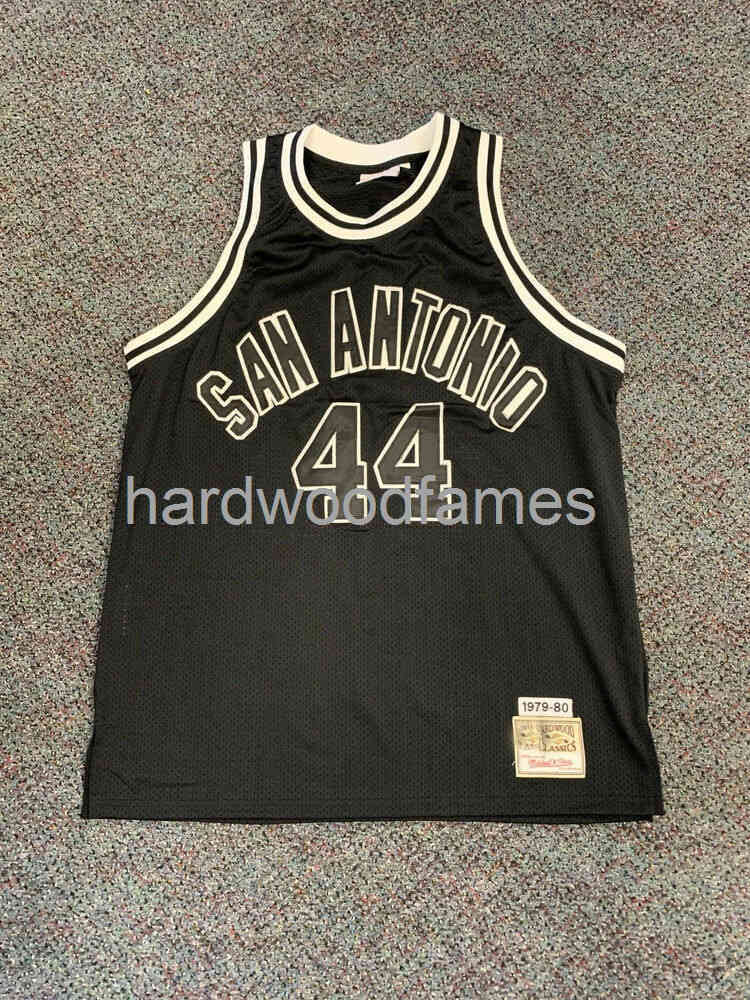 

Stitched Mitchell Cheap Ness George Gervin jersey retro vintage custom men women youth basketball jersey XS-5XL 6XL Shirt, Black