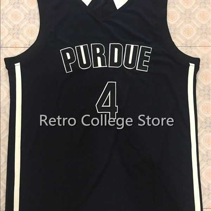 

Sjzl98 Purdue Boilermakers College #4 Robbie Hummel Throwback Basketball Jersey, Authentic Stitched s Jersey #33 Moore, 4 black