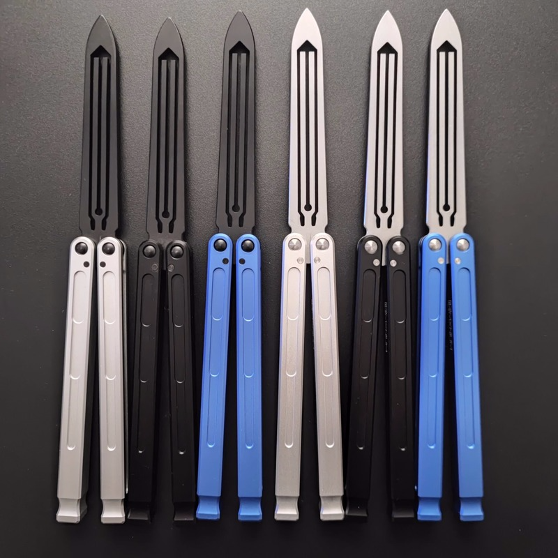 

original MXNIUM swordfish tuning fork Butterfly training Trainer Knife Bushing Jilt Free-swinging Knife