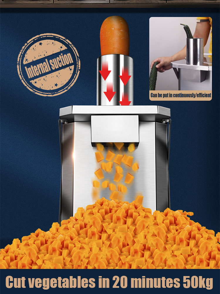 

Vegetable Dicing Machine CarrieLin Commercial Electric Carrot Potato Onion Granular Cube Cutting Shredder Food Processor