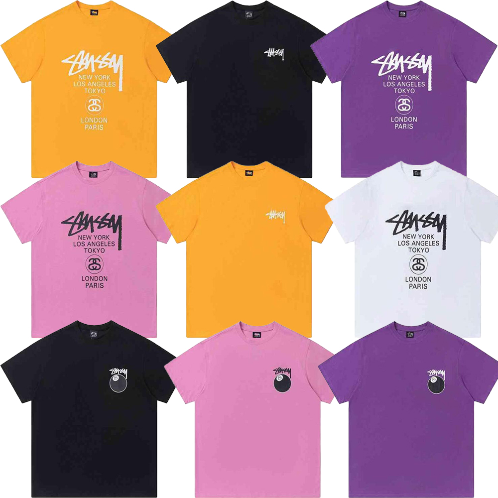 

2022 T Shirts Designer Luxury Spring And Summer Stusy Classic Letter Printed T Shirt Fashion Stusi Mens And Womens Loose Tee Various Styles