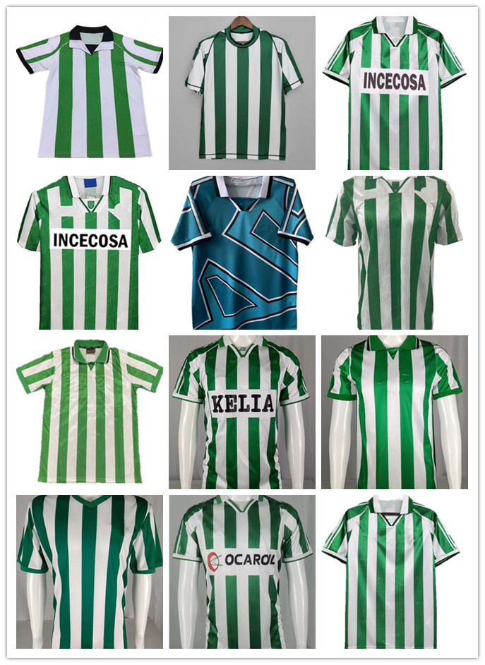 

1994 1995 1996 1997 1998 REAL Retro soccer Jerseys 94 95 96 97 98 03 04 classic vintage football shirt ALFONSO BETIS JOAQUIN FINIDI DENILSON home GREEN S-2XL