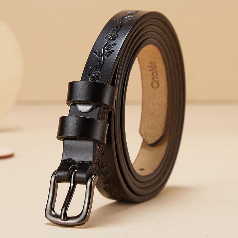 

Belts Brown Women Belt For Jeans Buckle Ladies Dress Waist Black Genuine Leather Female Strap