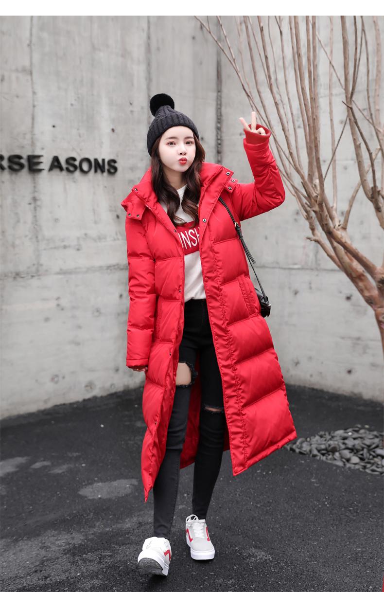 

Women' Down & Parkas Winter Female X-Long JacketWomen, Black