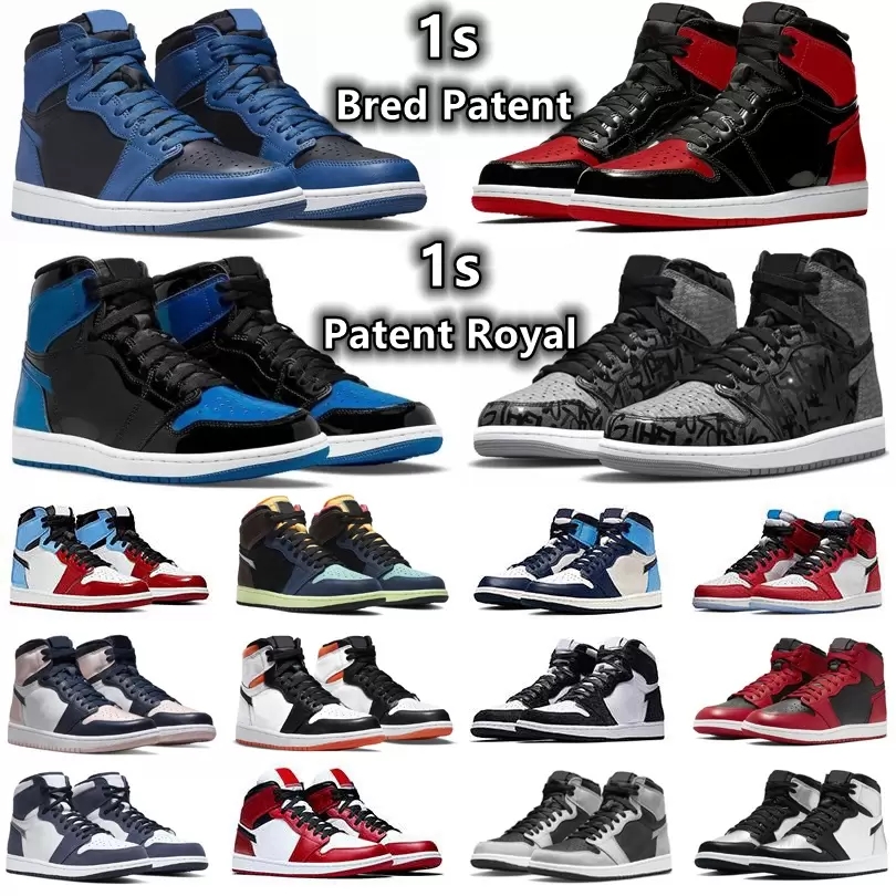 

1 1s mens Basketball Shoes Sneakers Rebellionaire Bred Patent Dark Mocha Marina Blue Bubble Gum Obsidian Shadow Royal Toe Twist men women trainers Sports Sneaker, Customize