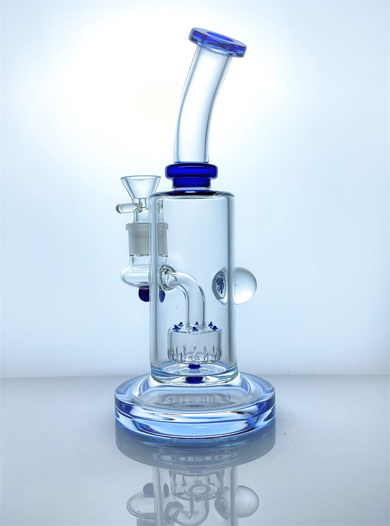 

Glass hookah drill oil well water pipe 14mm connector GW-363