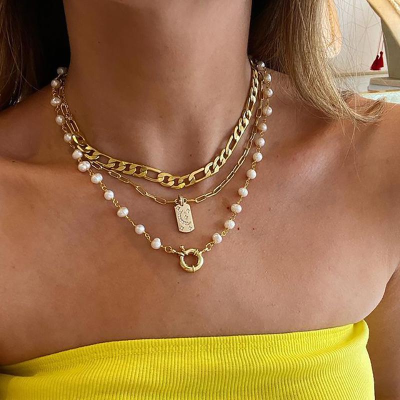 

Pendant Necklaces Vintage Necklace On Neck Chain Women's Jewelry Layered Accessories For Girls Clothing Aesthetic Gifts Fashion 2022Pend