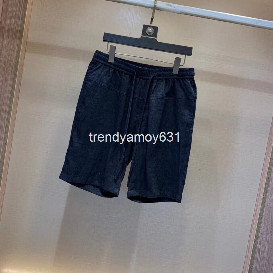 Men's Pants fashion casual shorts Tencel cotton linen Capris quality high-end wechat