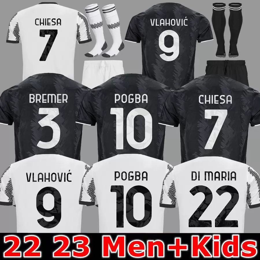 

Soccer Jersey Fans Player Version 2022 2023 Home DI MARIA VLAHOVIC KEAN POGBA CHIESA McKENNIE LOCATELLI Top Jerseys 22 23 JUVE Kits Men Kids Uniform, 22 23 home aldult serie a