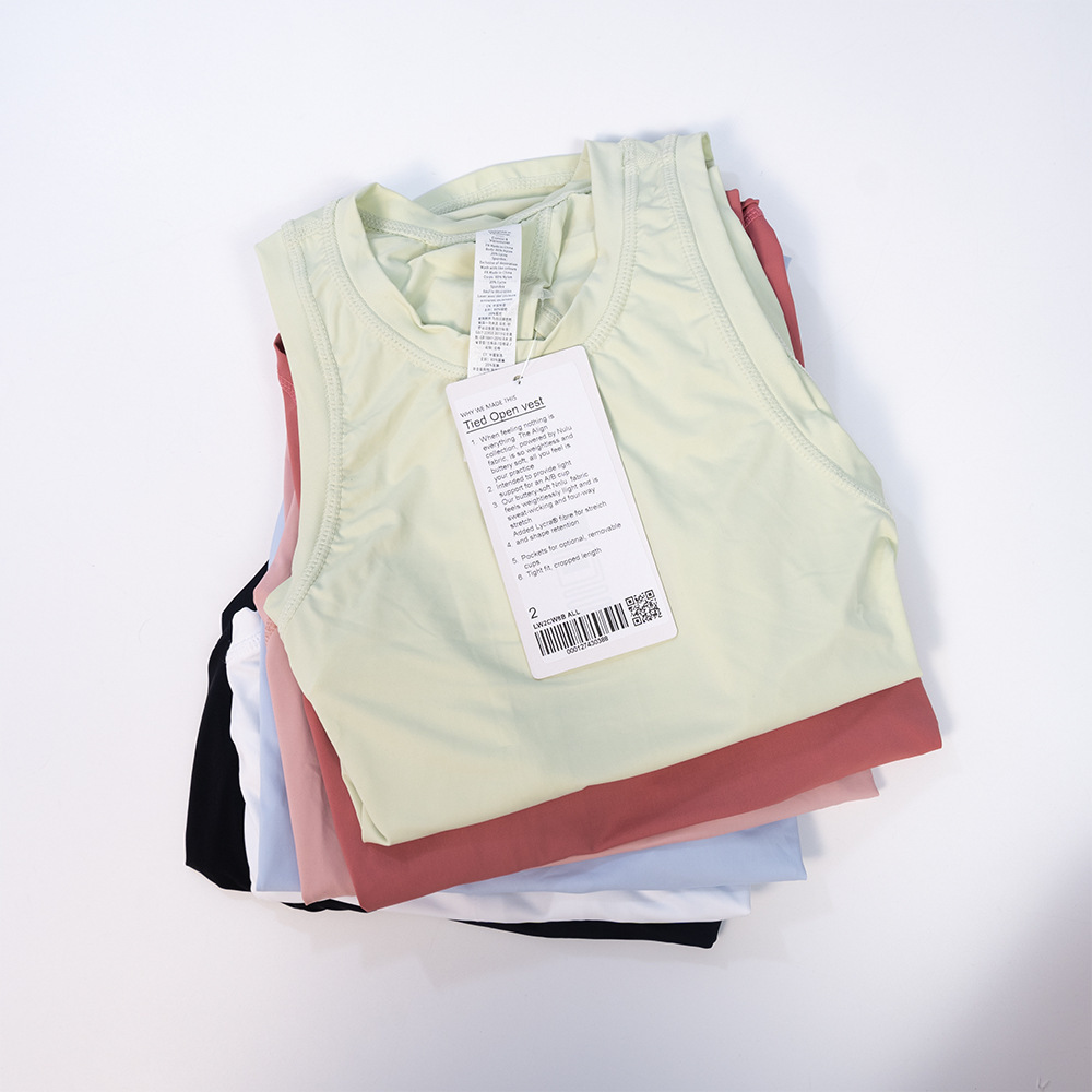 

Yoga Breathable Solid Women Gym Fitness Tank Top Pulovers Clothing Sports Loose Sleeveless Vest Free Custom Lulu