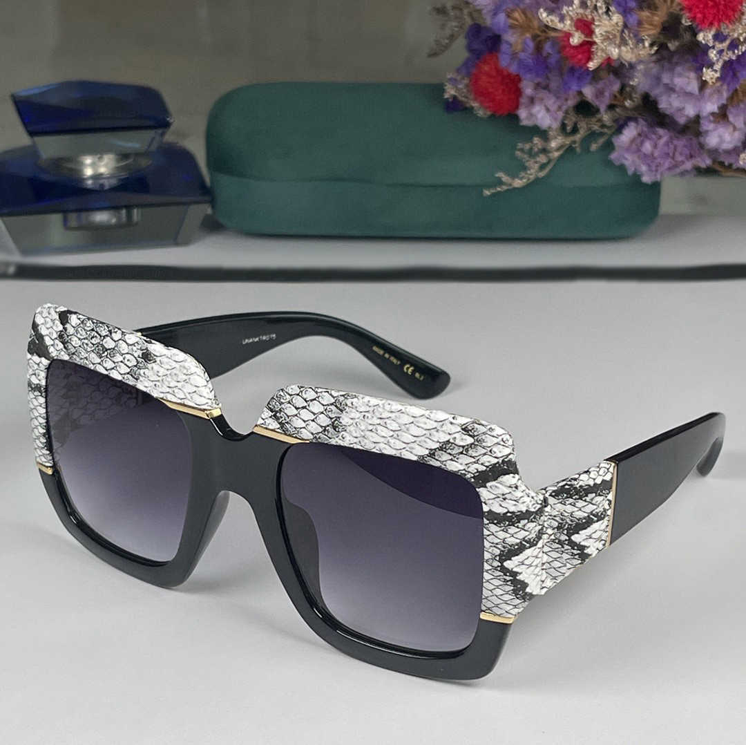 

Top ADITA-G 0484S Original high quality Designer Sunglasses for mens snake skin frame fashionable classic retro womens sunglasses luxury