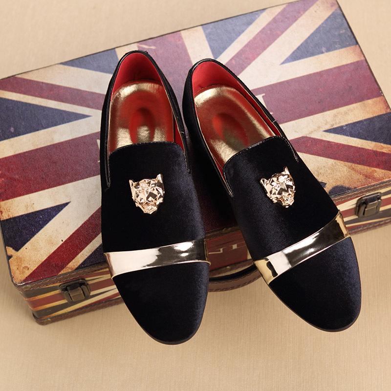 

Dress Shoes Formal Classic Fashion Male Suede Mens Loafers Office Business Wedding Designer Shoe Non-Slip, Black