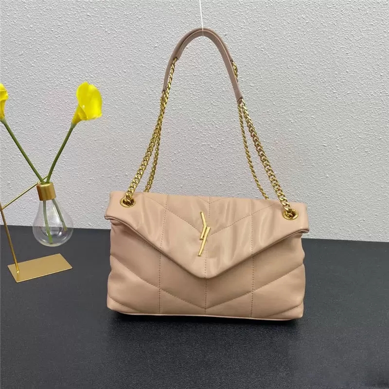

Designer luxury handbag Lady's Bag Loulou Puffer Quilted Leather Small chain Crossbody Shoulder Bag Size: 28*18*9CM, Don't pay it