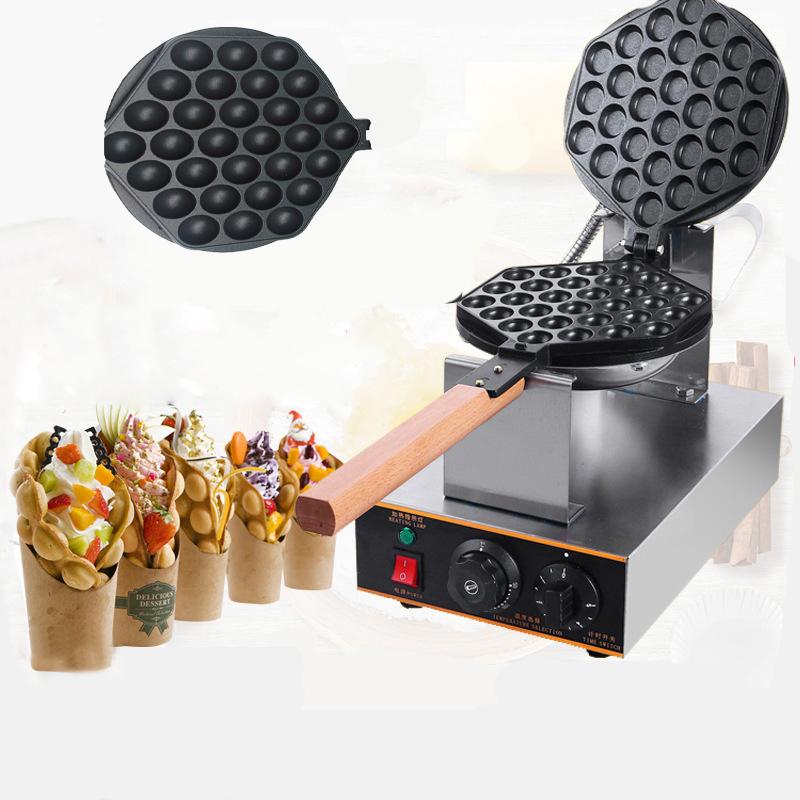 

Bread Makers 110V 220V Commercial Electric Non-stick Bubble Egg Waffle Maker Machine Eggetes Puff Cake Oven Baking Pan