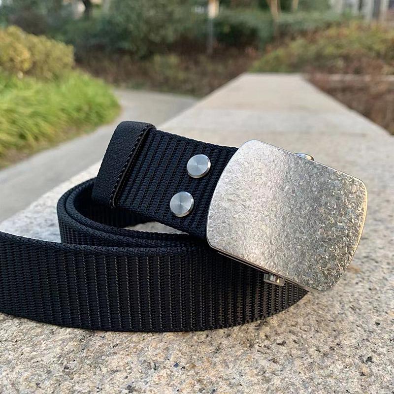 

Belts Mens Tactical Nylon Web Belt With Pure Ti Automatic Slid Buckle 3.8 CMBelts, Black