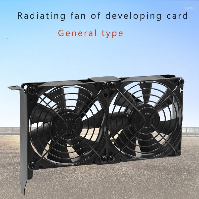 

Fans & Coolings 90mm Graphics Card Cooling Cooler Fan For GTX 1070 1060 1050i GPU Radiator Partner Ultra Quiet Universal Dual HeatsinkFans