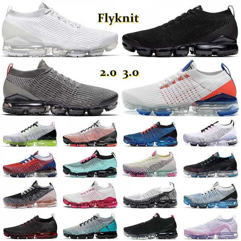 

Fly Knit 3.0 running shoes 2.0 Triple Black White FK Oreo Pure Platinum Particle Grey Future Crimson USA Electric Green Track men women, 203