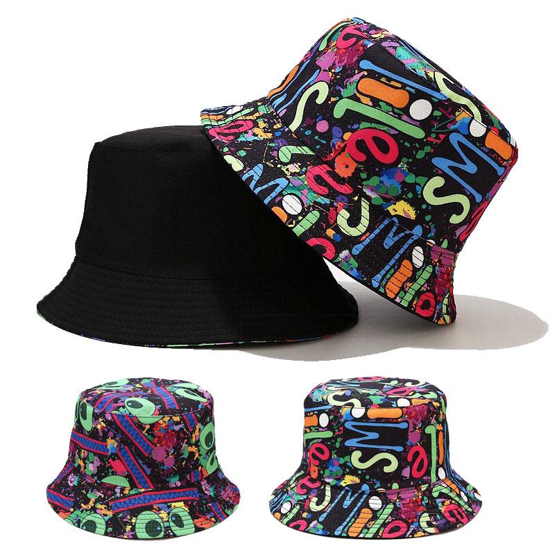 

Berets Double-Sided Wearing Cap Solid Color Bucket Hat Men Women Summer Reversible Fisherman Hats Outdoor Panama Sun Fishing Gorros, Mz10038-02