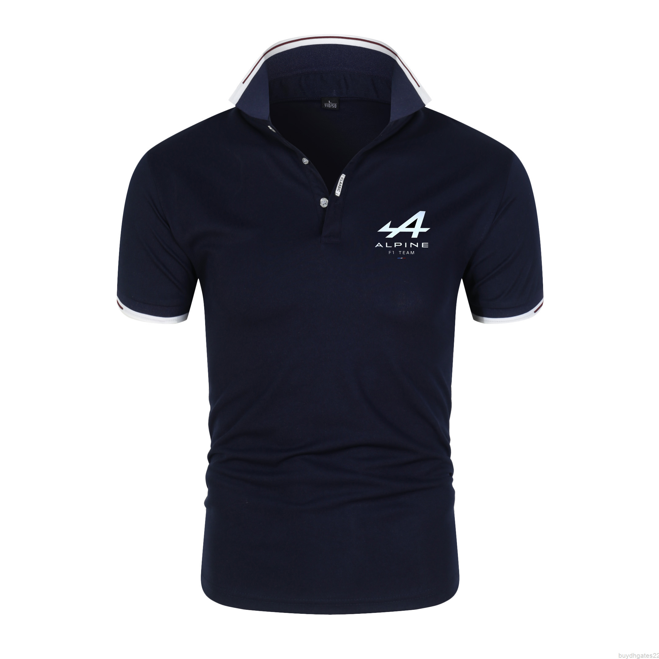 

Summer Men' Polo Shirt Alpine F1 Team Fernando Alonso Print Casual Short Sleeve Lapel Motorcycle Top Formula 1 Outdoor Leisure Quick Dry Polos