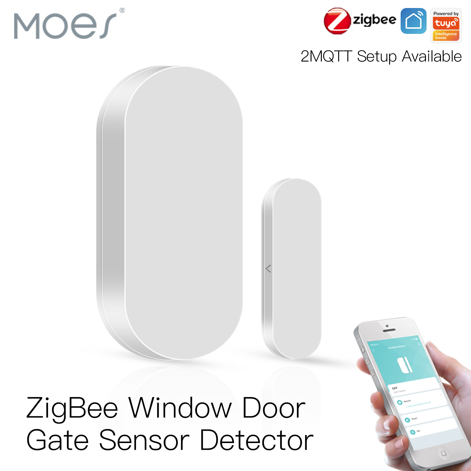 

Tuya App controls Remote Control ZigBee Window Door Gate Sensor Detector Smart Home Security Alarm System Smart Life