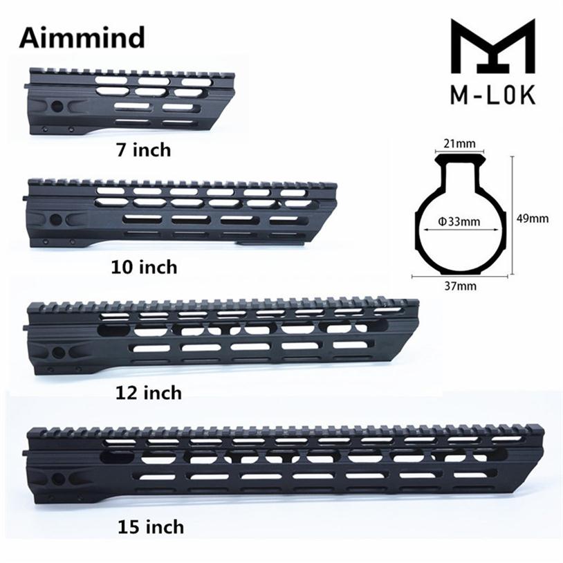 

mlok handguard Float Super Slim ar 15 M-Lok Handguard Quad Rail W/ Nut Fit .223 for m lok handguard335P