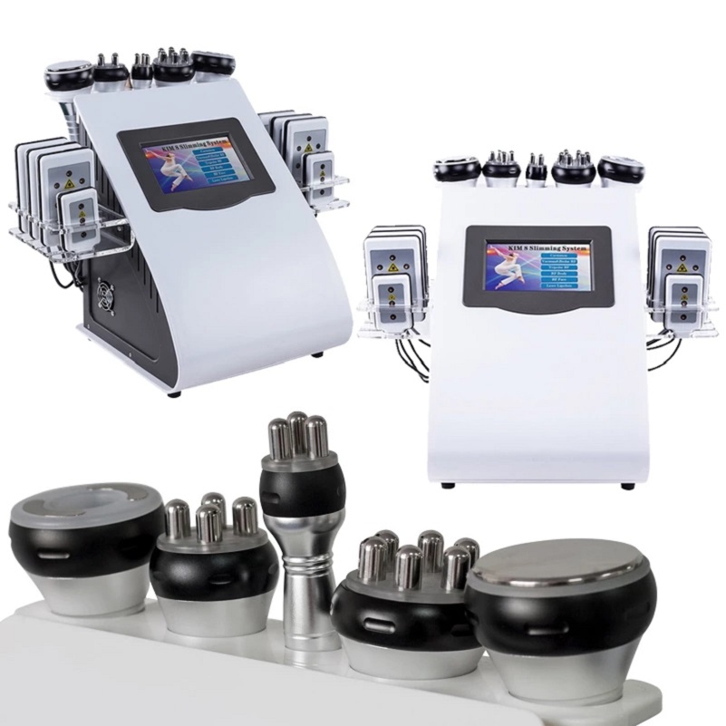 

6 In 1 Kim 8 Slimming System Lipo Vacuum Laser System 40K Cavitation Lipolaser Slimming Machine Weight-Loss RF Slimming Equipment Body Lipolysis