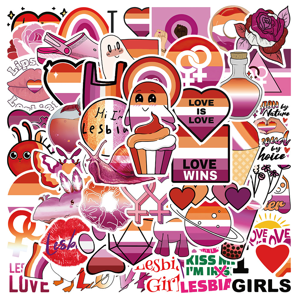 

50PCS skateboard Stickers girls love Graffiti DIY For Car Baby Scrapbooking Pencil Case Diary Phone Laptop Planner Decoration Book Album Kids Toys Decals, Multi colors